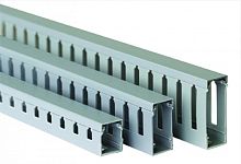 Кабель-канал перфорированный DKC Quadro T1G 25x30мм (2000мм) серый (уп. 72м.) картинка